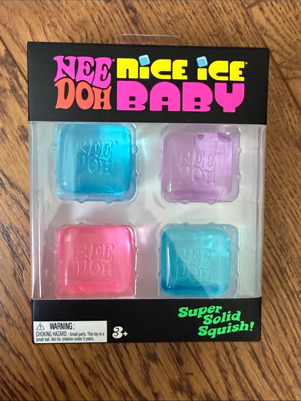 Nee Doh Nice Ice Baby Super Solid Squish - Multi-Color - sealed
